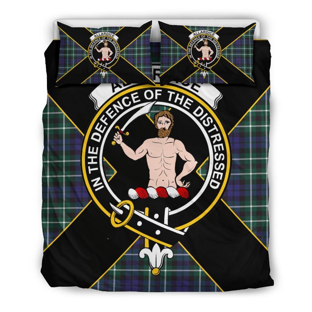 Allardice Clan Bedding Set, Scottish Tartan Allardice Clan Bedding Set Luxury Style