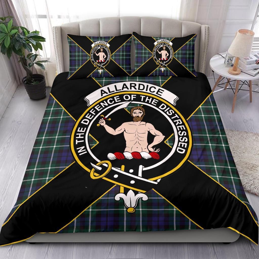 Allardice Clan Bedding Set, Scottish Tartan Allardice Clan Bedding Set Luxury Style