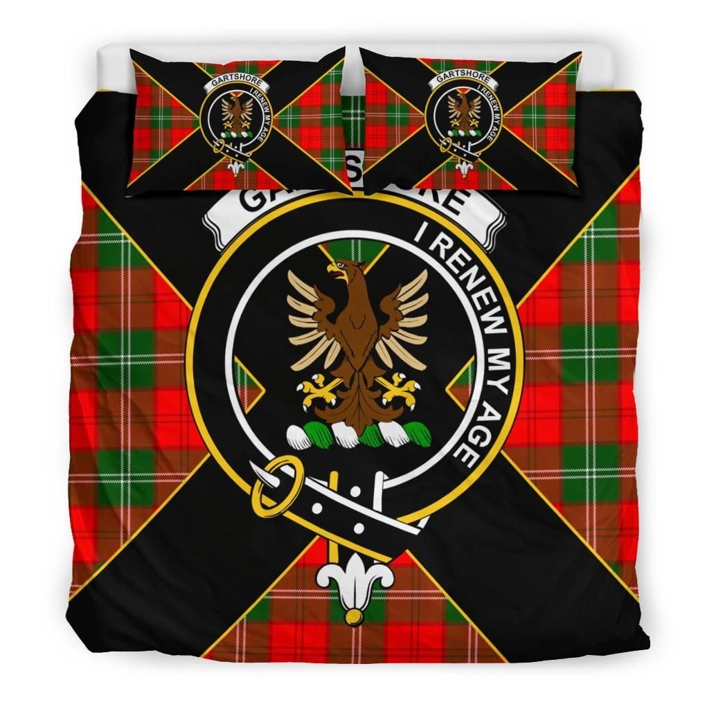 Gartshore Clan Bedding Set, Scottish Tartan Gartshore Clan Bedding Set Luxury Style