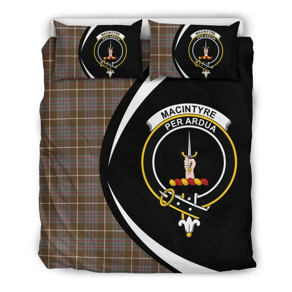 Macintyre Hunting Weathered Clan Bedding Set, Scottish Tartan Macintyre Hunting Weathered Clan Bedding Set Circle Style