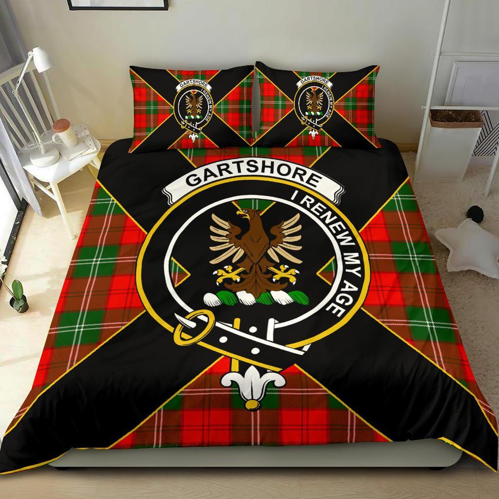 Gartshore Clan Bedding Set, Scottish Tartan Gartshore Clan Bedding Set Luxury Style