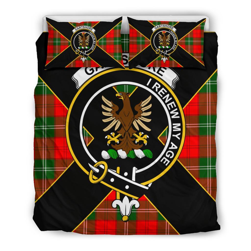 Gartshore Clan Bedding Set, Scottish Tartan Gartshore Clan Bedding Set Luxury Style