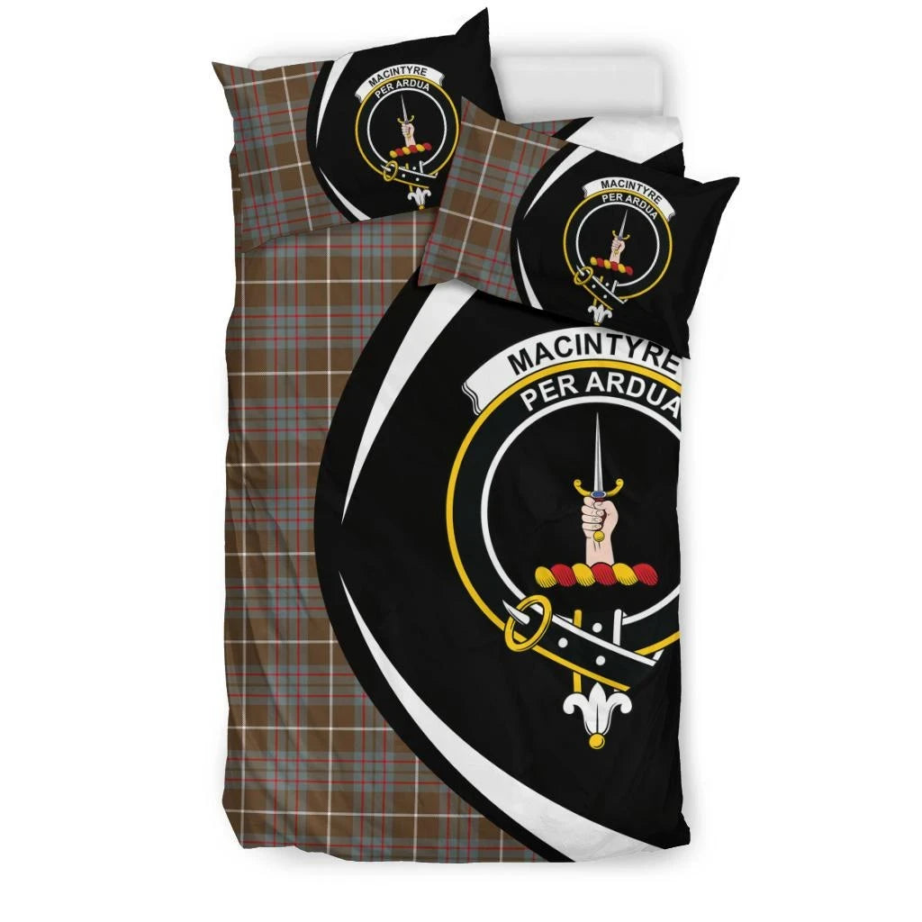 Macintyre Hunting Weathered Clan Bedding Set, Scottish Tartan Macintyre Hunting Weathered Clan Bedding Set Circle Style