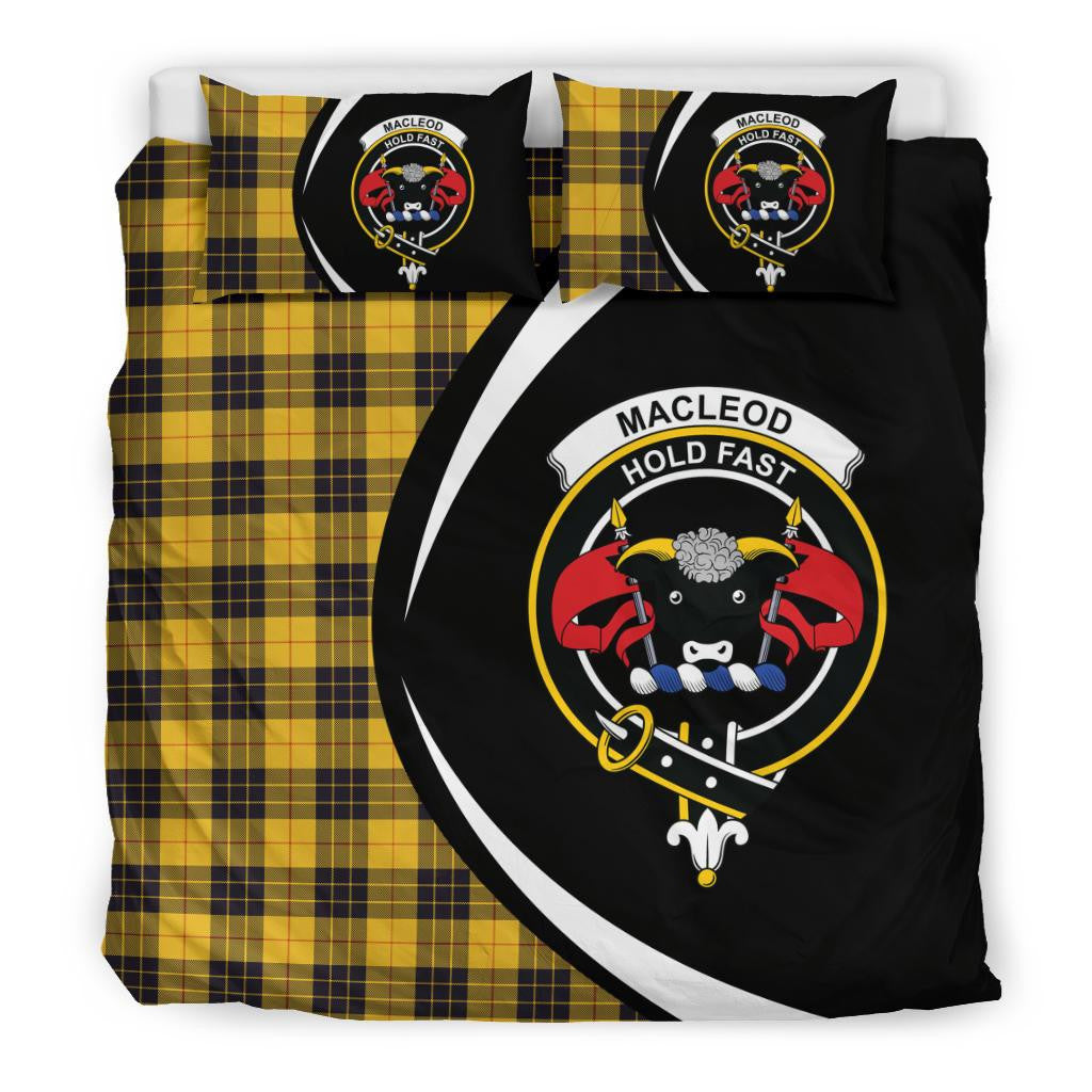 Macleod Of Lewis Ancient Clan Bedding Set, Scottish Tartan Macleod Of Lewis Ancient Clan Bedding Set Circle Style
