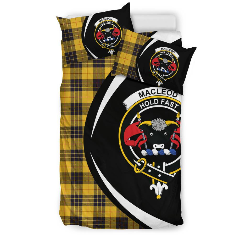 Macleod Of Lewis Ancient Clan Bedding Set, Scottish Tartan Macleod Of Lewis Ancient Clan Bedding Set Circle Style