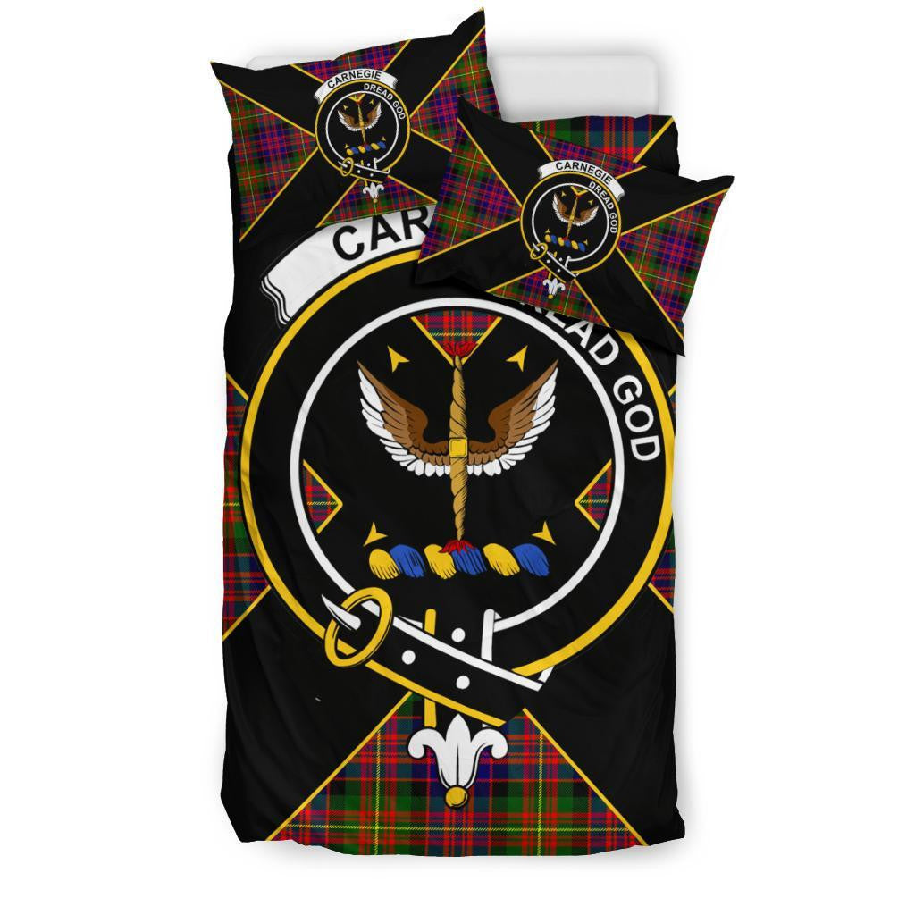 Carnegie Clan Bedding Set, Scottish Tartan Carnegie Clan Bedding Set Luxury Style