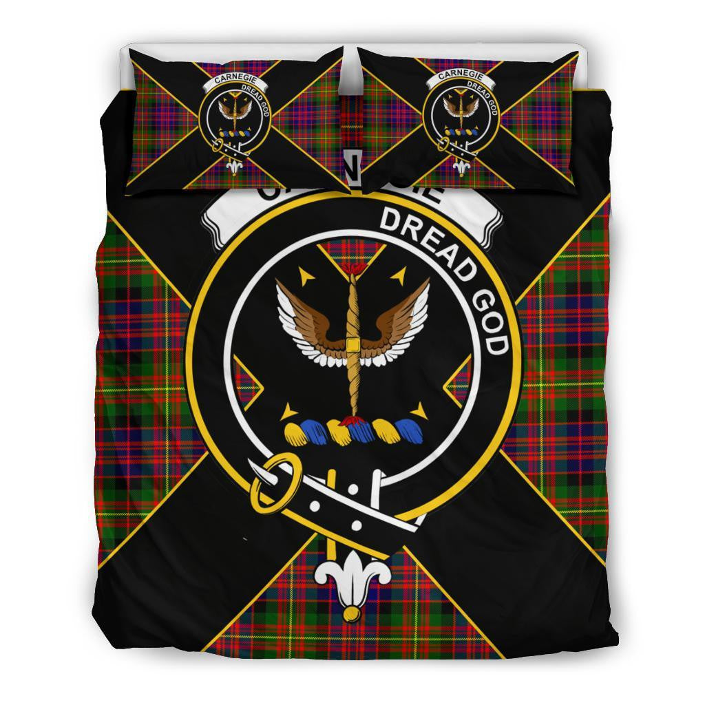 Carnegie Clan Bedding Set, Scottish Tartan Carnegie Clan Bedding Set Luxury Style