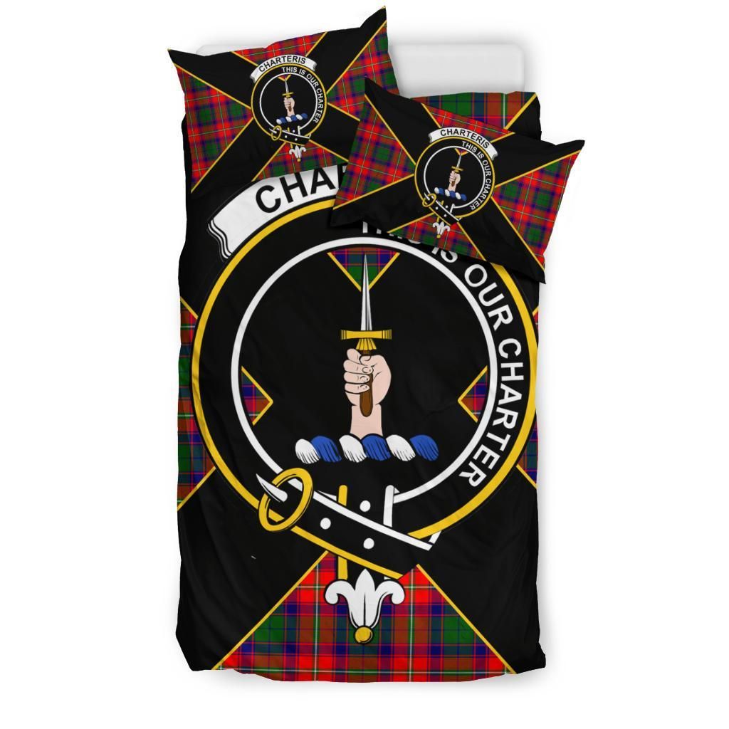 Charteris (Earl of Wemyss) Clan Bedding Set, Scottish Tartan Charteris (Earl of Wemyss) Clan Bedding Set Luxury Style
