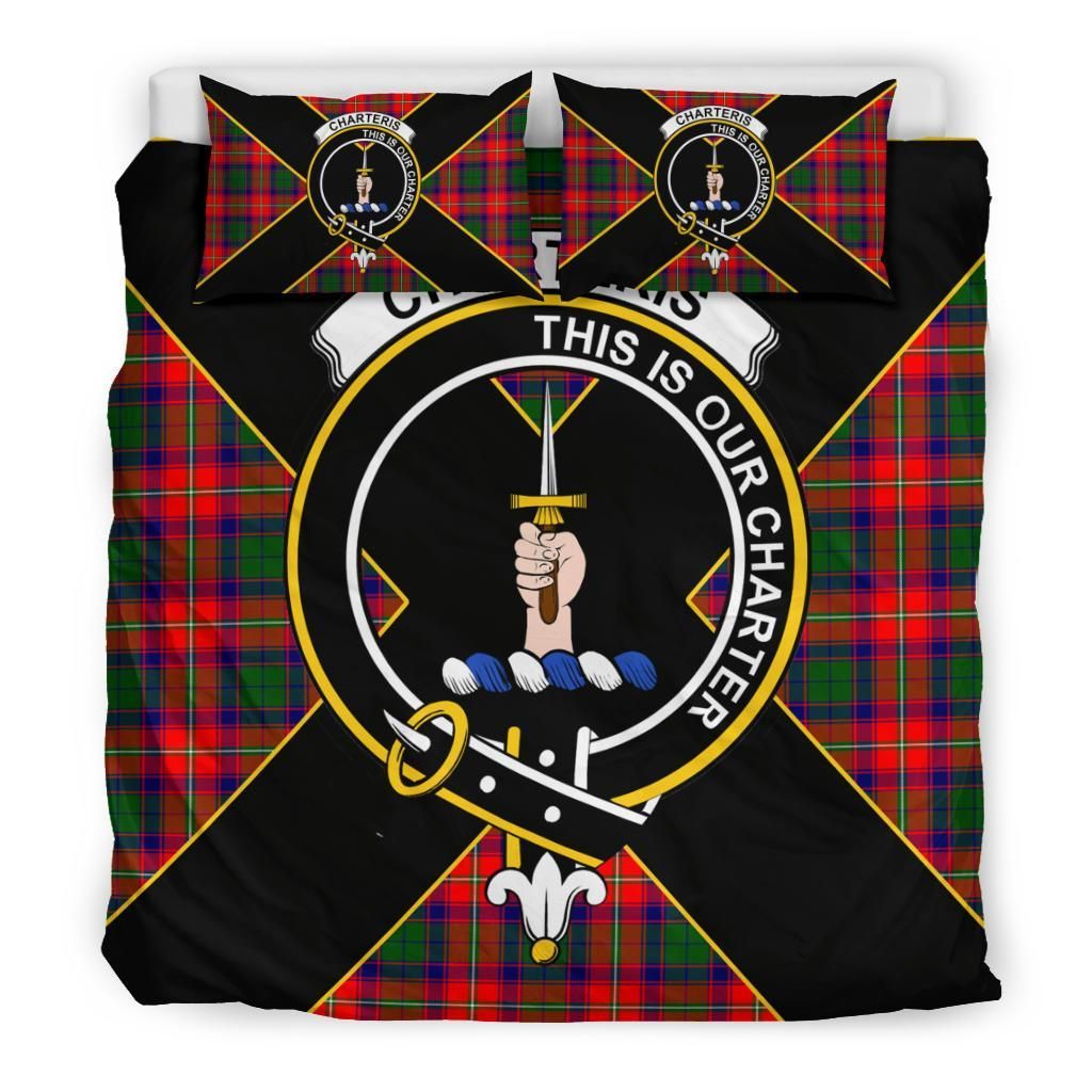 Charteris (Earl of Wemyss) Clan Bedding Set, Scottish Tartan Charteris (Earl of Wemyss) Clan Bedding Set Luxury Style