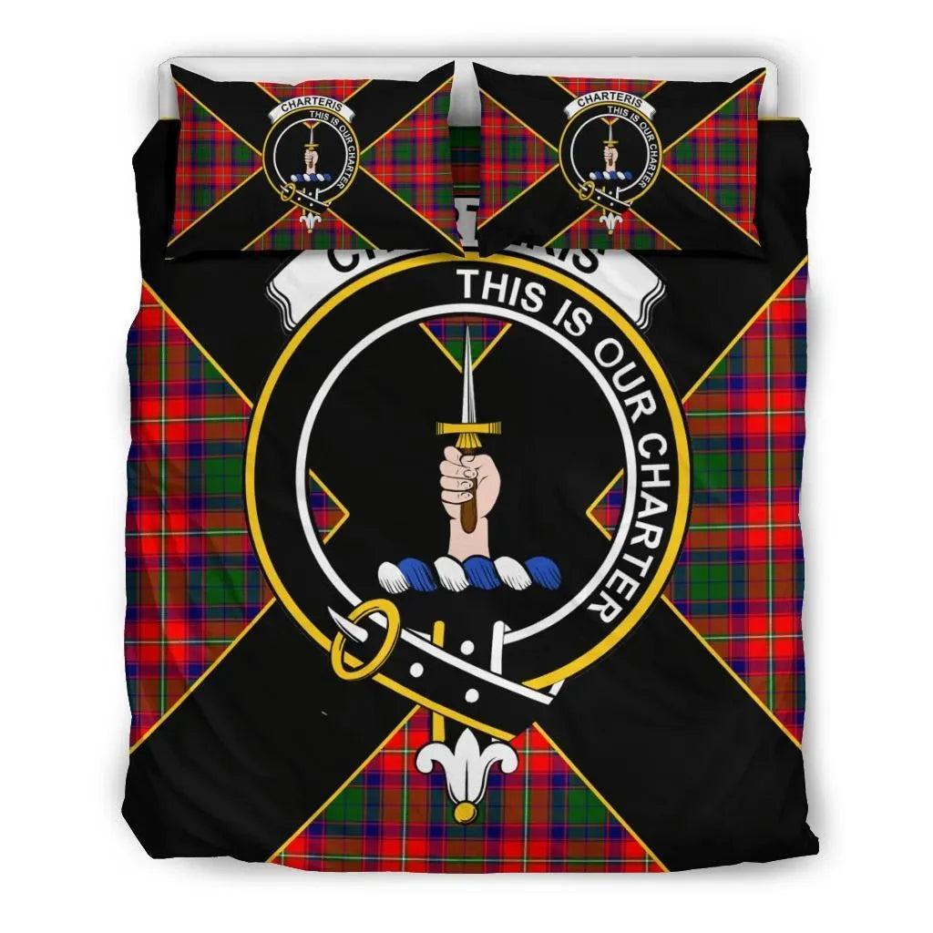 Charteris (Earl of Wemyss) Clan Bedding Set, Scottish Tartan Charteris (Earl of Wemyss) Clan Bedding Set Luxury Style