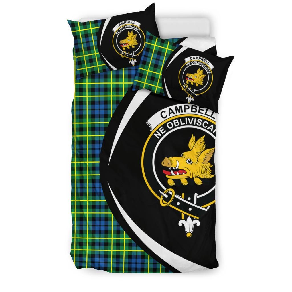 Campbell Of Breadalbane Ancient Clan Bedding Set, Scottish Tartan Campbell Of Breadalbane Ancient Clan Bedding Set Circle Style