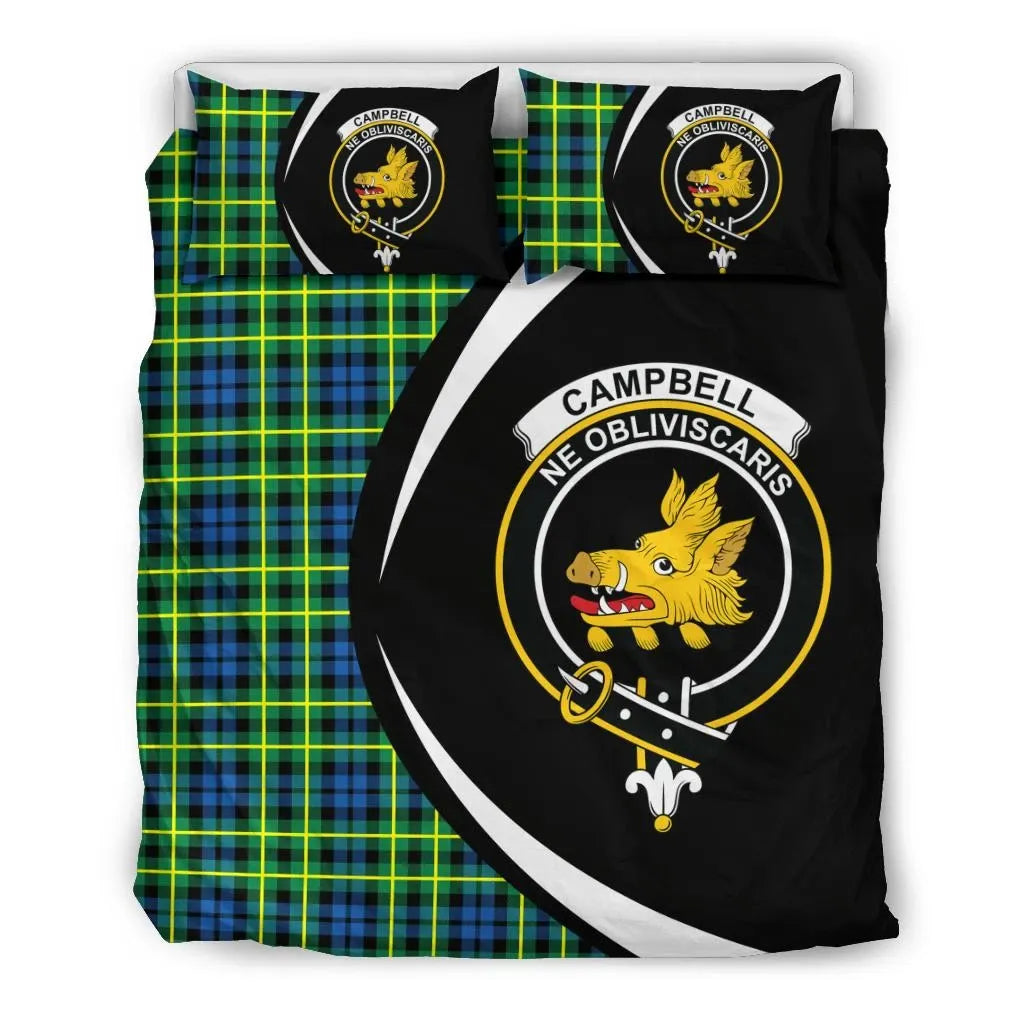 Campbell Of Breadalbane Ancient Clan Bedding Set, Scottish Tartan Campbell Of Breadalbane Ancient Clan Bedding Set Circle Style