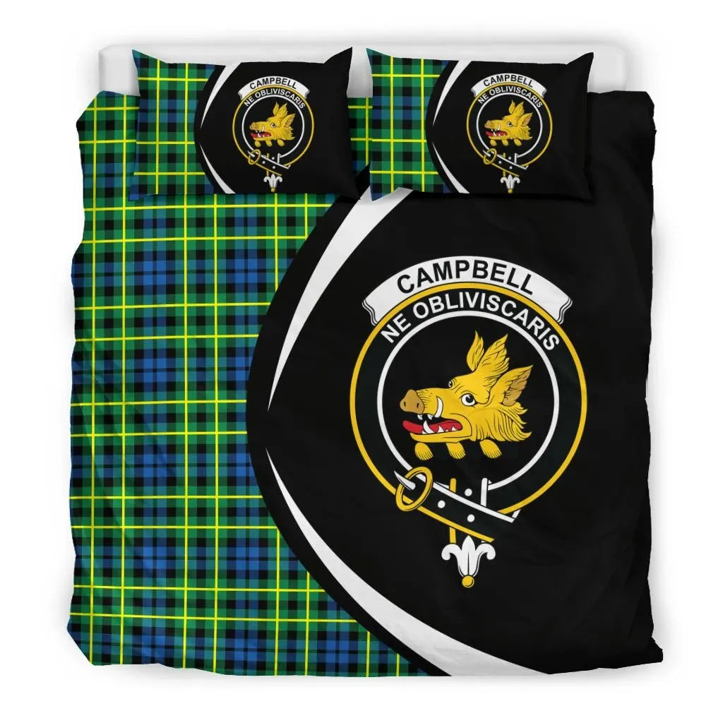 Campbell Of Breadalbane Ancient Clan Bedding Set, Scottish Tartan Campbell Of Breadalbane Ancient Clan Bedding Set Circle Style