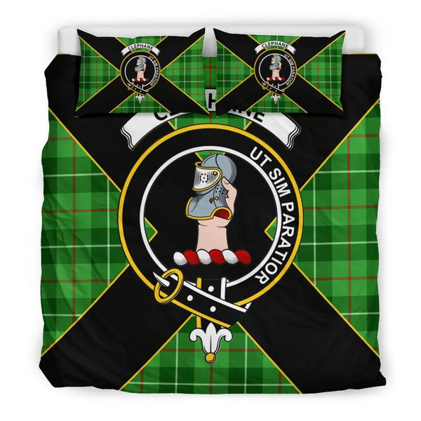 Clephane (or Clephan) Clan Bedding Set, Scottish Tartan Clephane (or Clephan) Clan Bedding Set Luxury Style