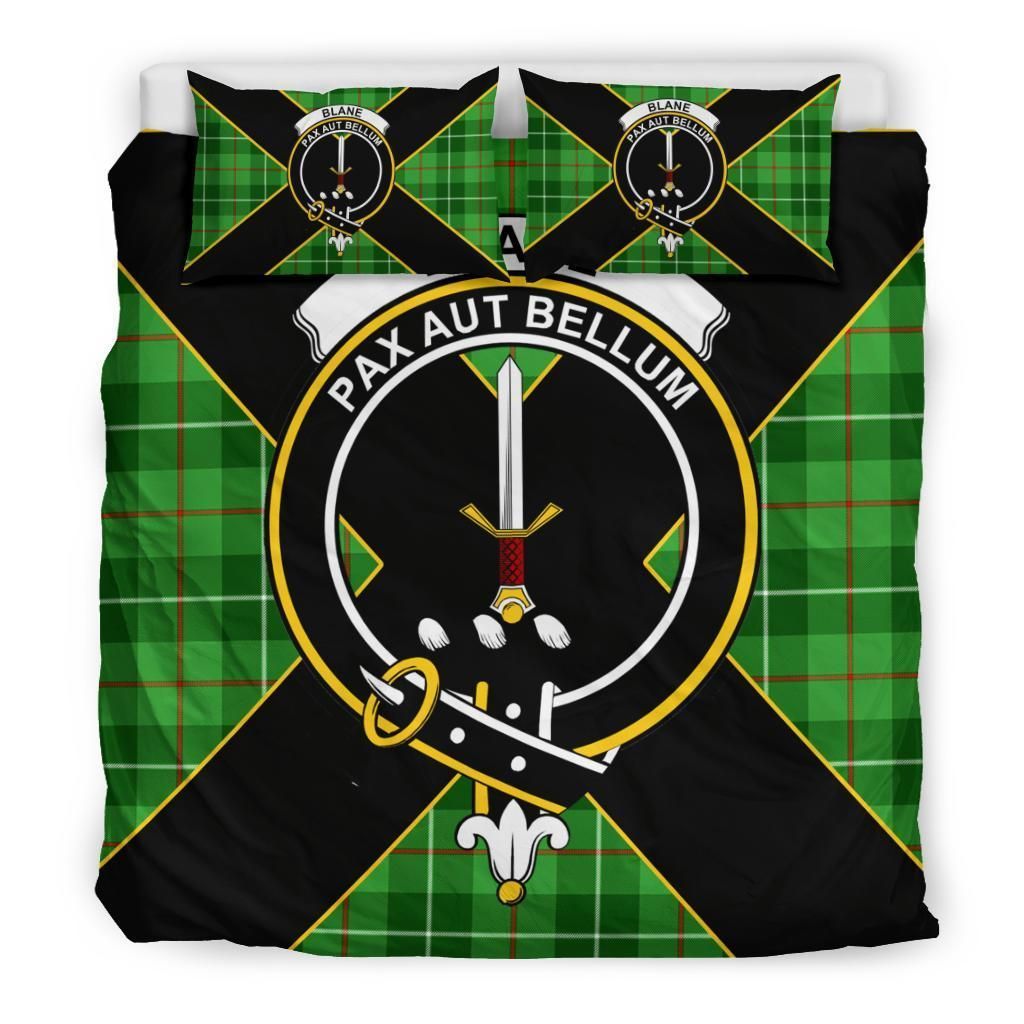 Blane Clan Bedding Set, Scottish Tartan Blane Clan Bedding Set Luxury Style