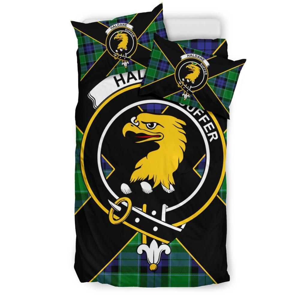 Haldane Clan Bedding Set, Scottish Tartan Haldane Clan Bedding Set Luxury Style