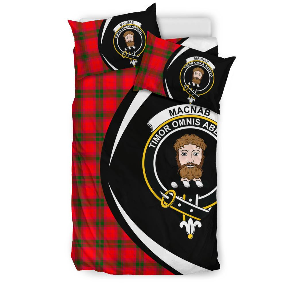 Macnab Modern Clan Bedding Set, Scottish Tartan Macnab Modern Clan Bedding Set Circle Style
