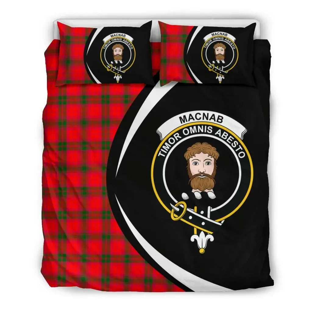Macnab Modern Clan Bedding Set, Scottish Tartan Macnab Modern Clan Bedding Set Circle Style