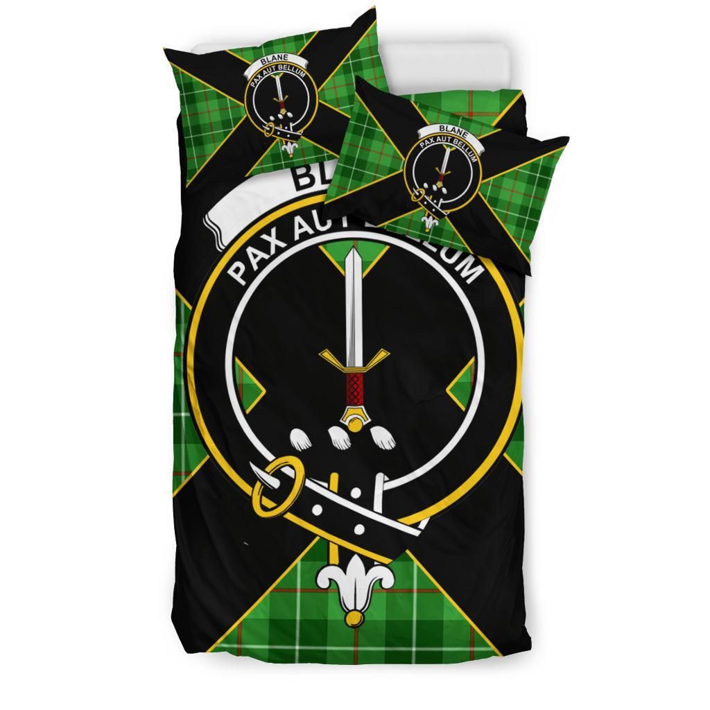 Blane Clan Bedding Set, Scottish Tartan Blane Clan Bedding Set Luxury Style