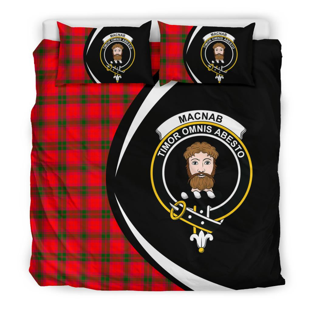 Macnab Modern Clan Bedding Set, Scottish Tartan Macnab Modern Clan Bedding Set Circle Style