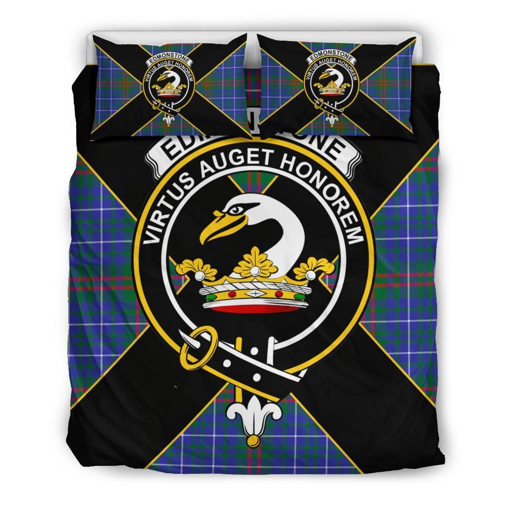 Edmonstone (of Duntreath) Clan Bedding Set, Scottish Tartan Edmonstone (of Duntreath) Clan Bedding Set Luxury Style