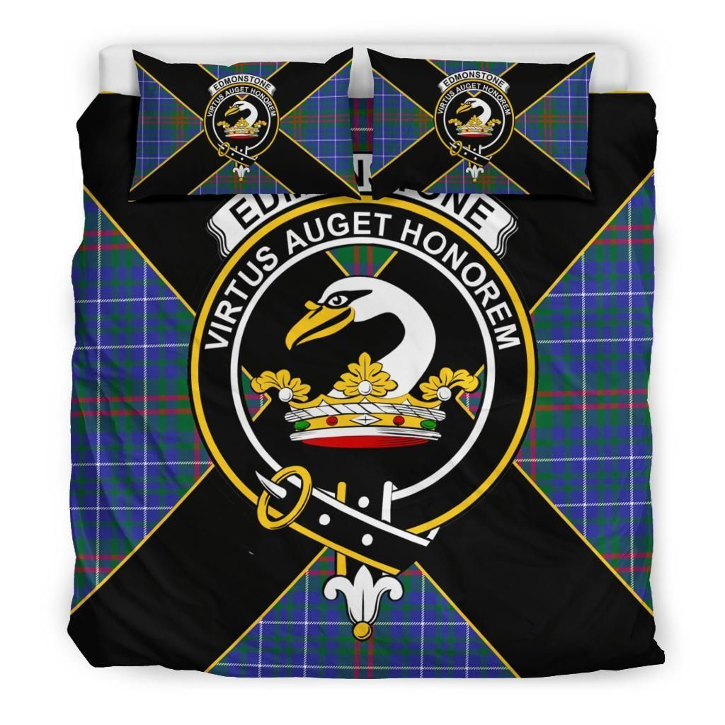 Edmonstone (of Duntreath) Clan Bedding Set, Scottish Tartan Edmonstone (of Duntreath) Clan Bedding Set Luxury Style