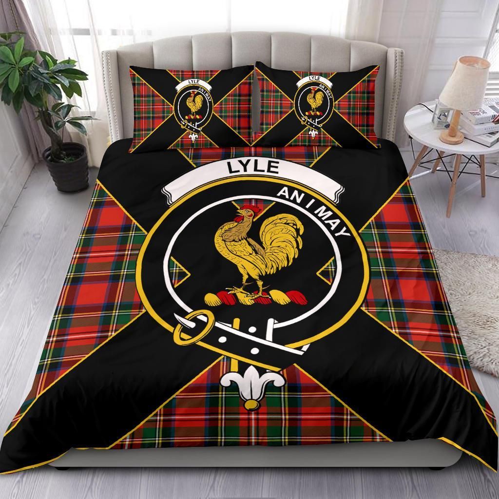 Lyle Clan Bedding Set, Scottish Tartan Lyle Clan Bedding Set Luxury Style