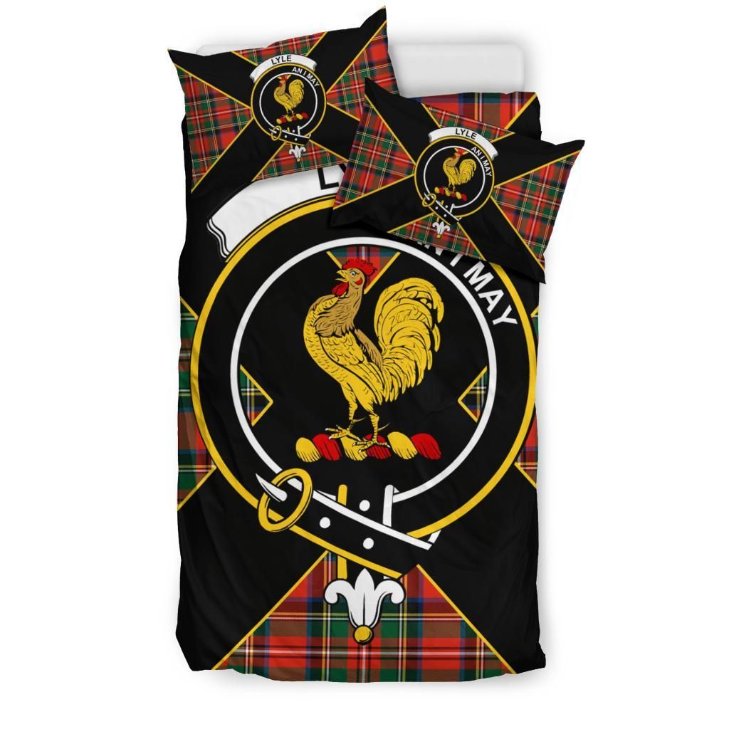 Lyle Clan Bedding Set, Scottish Tartan Lyle Clan Bedding Set Luxury Style