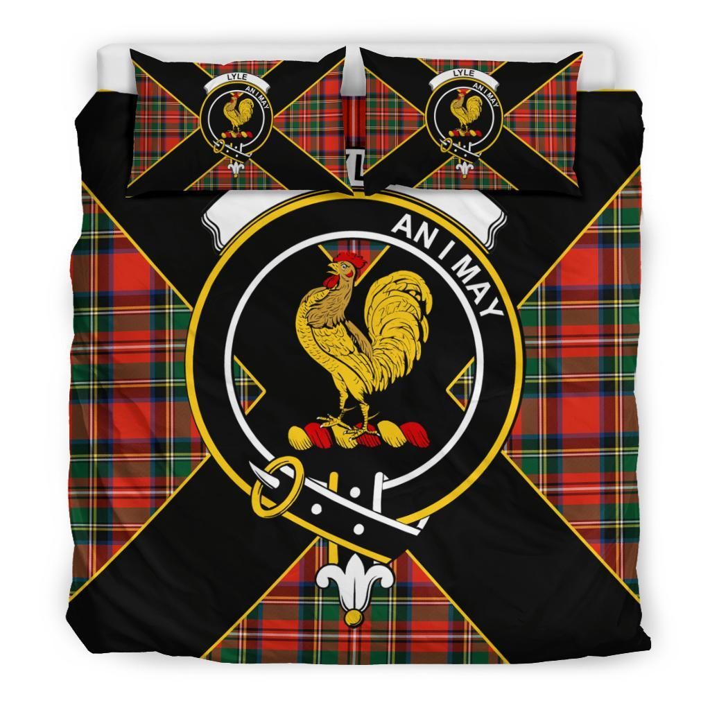 Lyle Clan Bedding Set, Scottish Tartan Lyle Clan Bedding Set Luxury Style