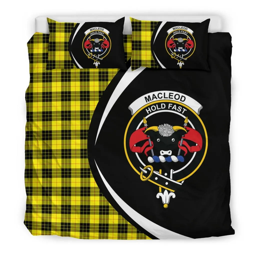 Macleod Of Lewis Modern Clan Bedding Set, Scottish Tartan Macleod Of Lewis Modern Clan Bedding Set Circle Style