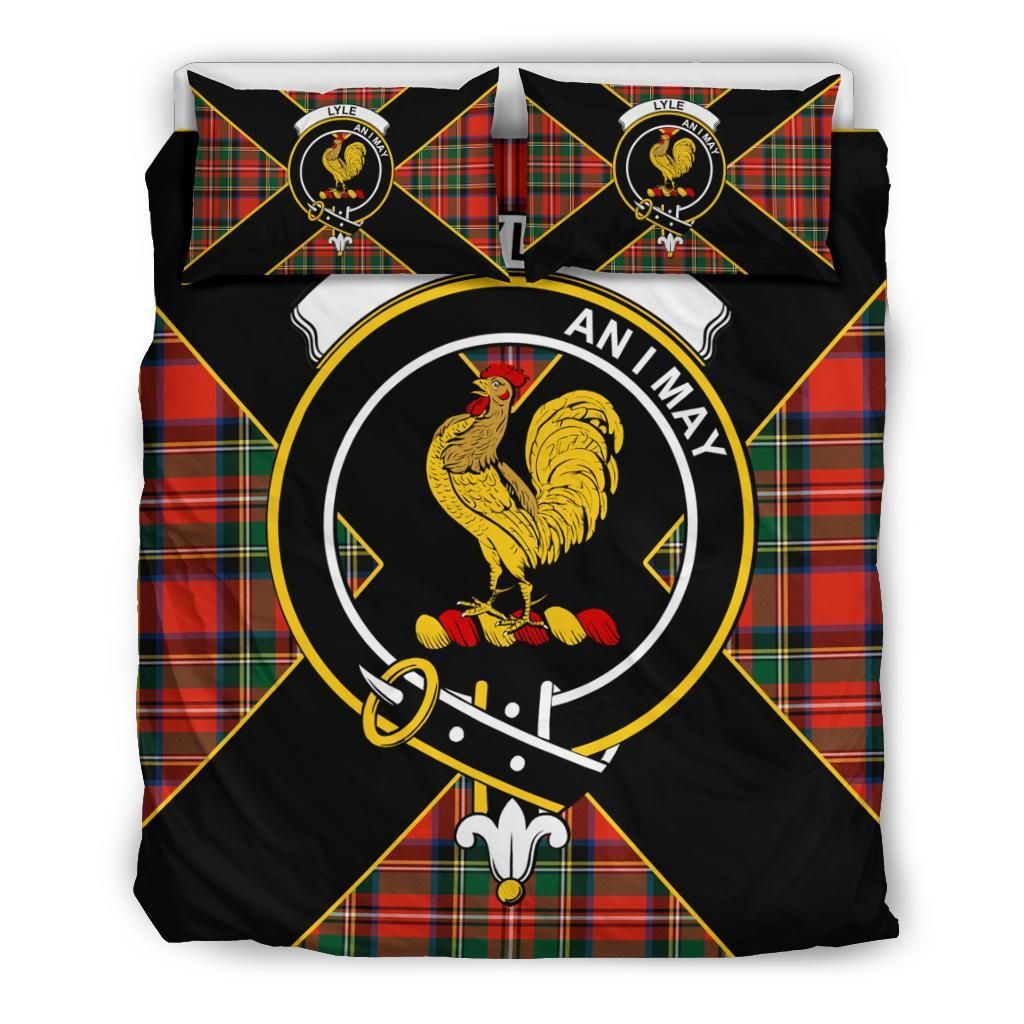Lyle Clan Bedding Set, Scottish Tartan Lyle Clan Bedding Set Luxury Style