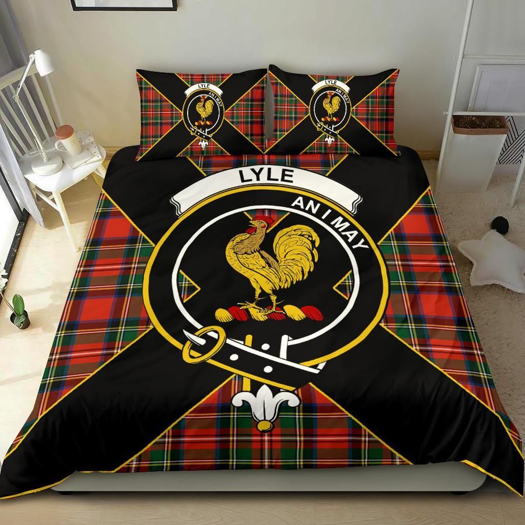 Lyle Clan Bedding Set, Scottish Tartan Lyle Clan Bedding Set Luxury Style