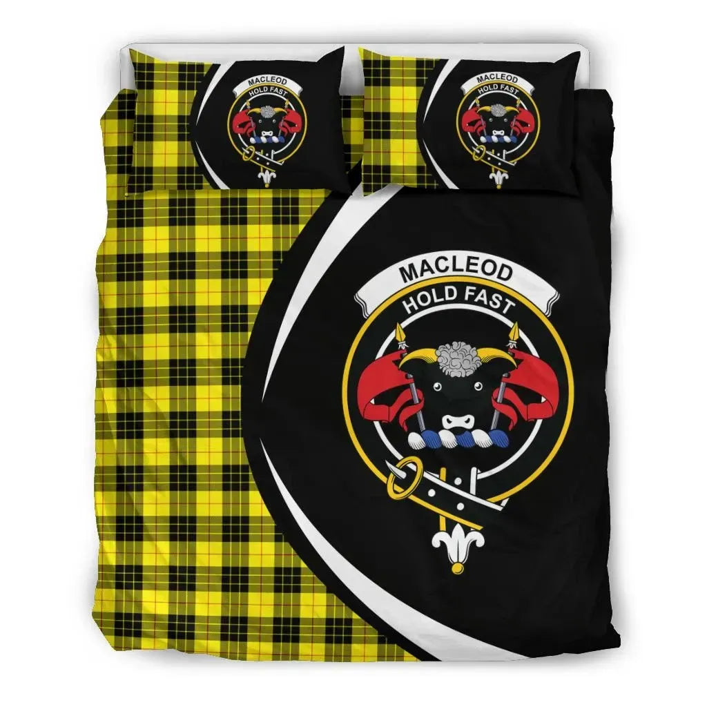 Macleod Of Lewis Modern Clan Bedding Set, Scottish Tartan Macleod Of Lewis Modern Clan Bedding Set Circle Style