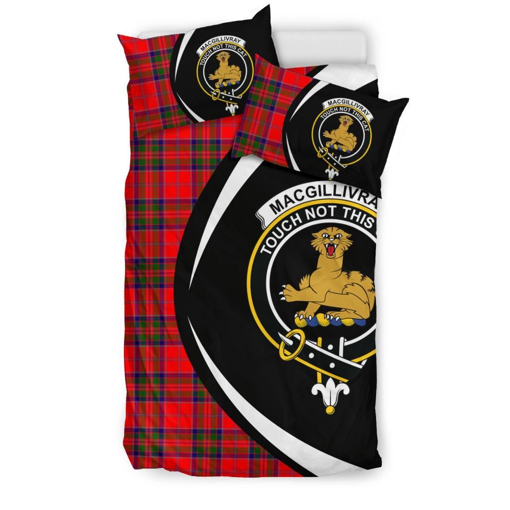 Macgillivray Modern Clan Bedding Set, Scottish Tartan Macgillivray Modern Clan Bedding Set Circle Style