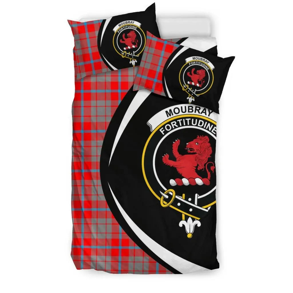 Moubray Clan Bedding Set, Scottish Tartan Moubray Clan Bedding Set Circle Style