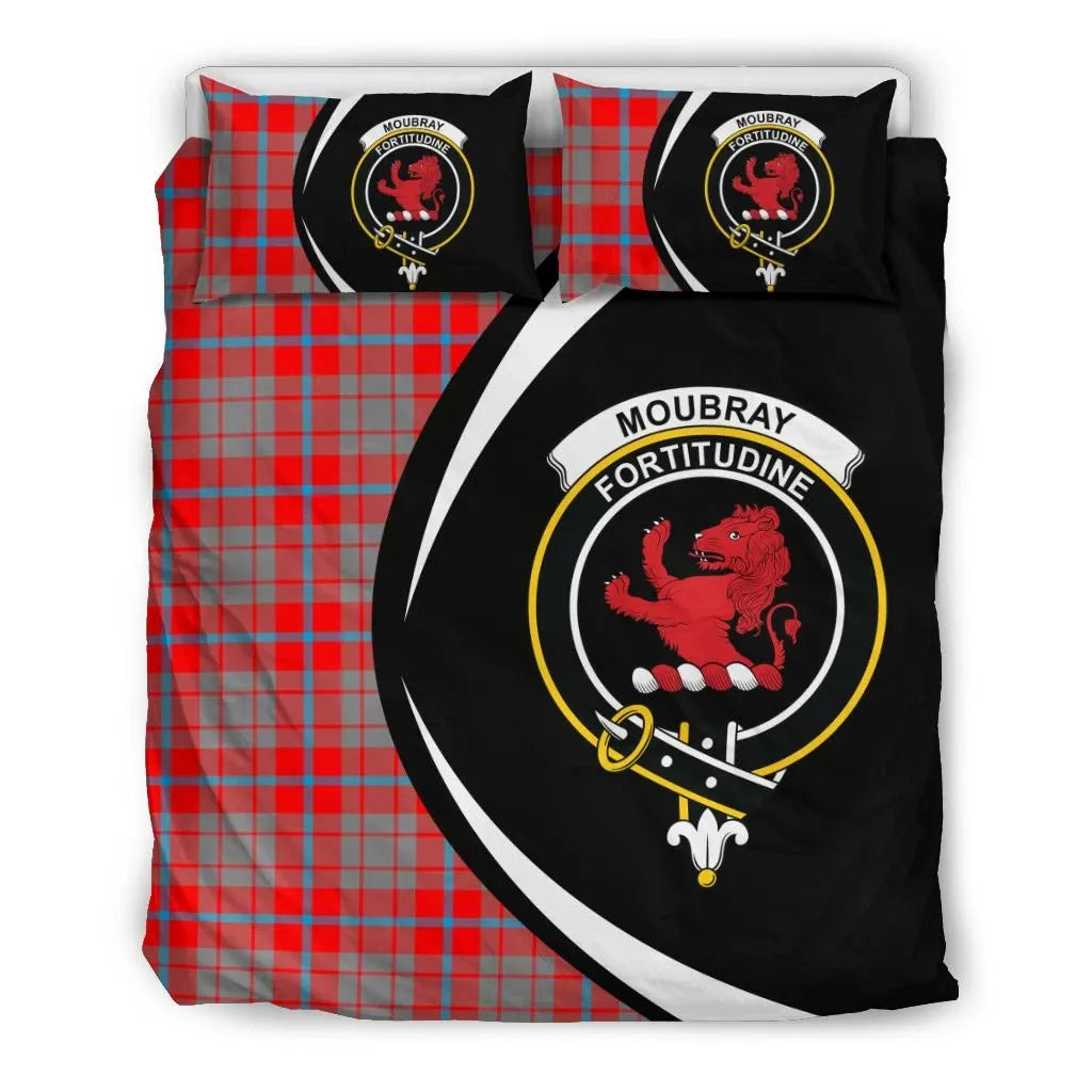 Moubray Clan Bedding Set, Scottish Tartan Moubray Clan Bedding Set Circle Style