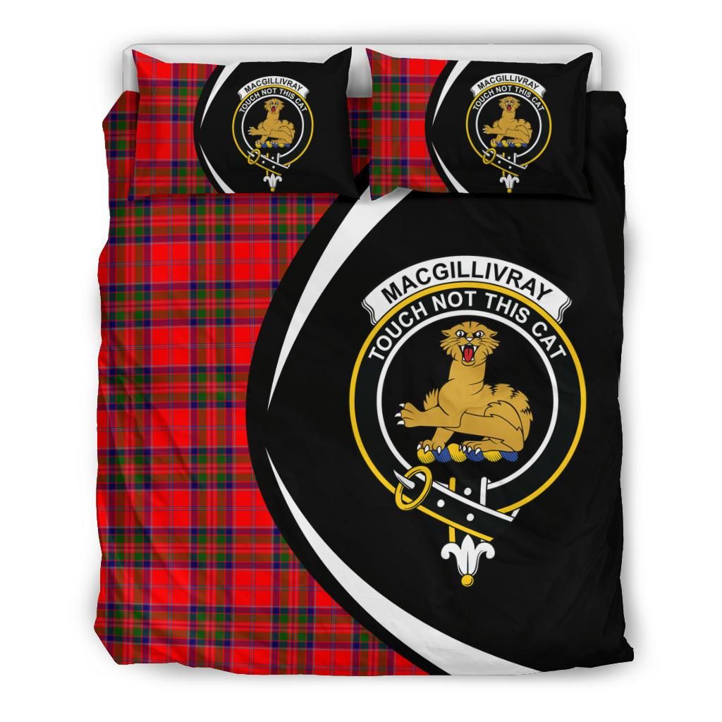 Macgillivray Modern Clan Bedding Set, Scottish Tartan Macgillivray Modern Clan Bedding Set Circle Style