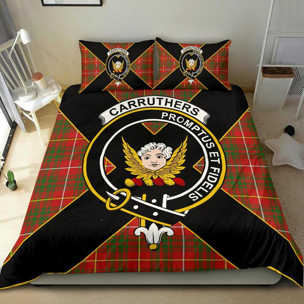 Carruthers Clan Bedding Set, Scottish Tartan Carruthers Clan Bedding Set Luxury Style