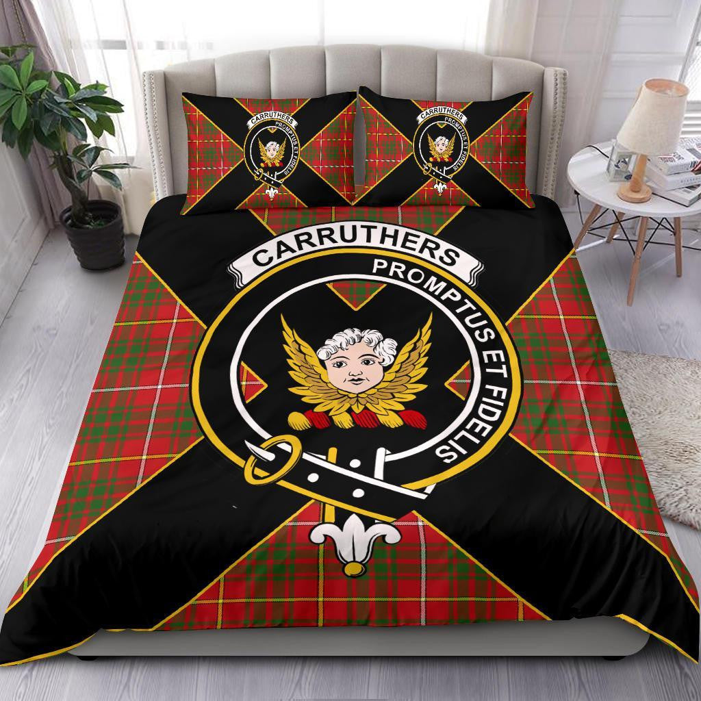 Carruthers Clan Bedding Set, Scottish Tartan Carruthers Clan Bedding Set Luxury Style