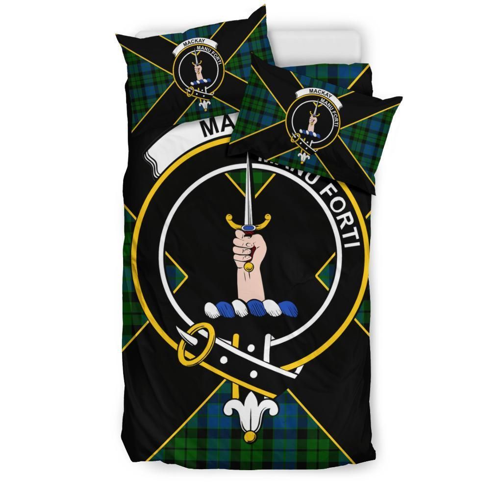 MacKay Clan Bedding Set, Scottish Tartan MacKay Clan Bedding Set Luxury Style