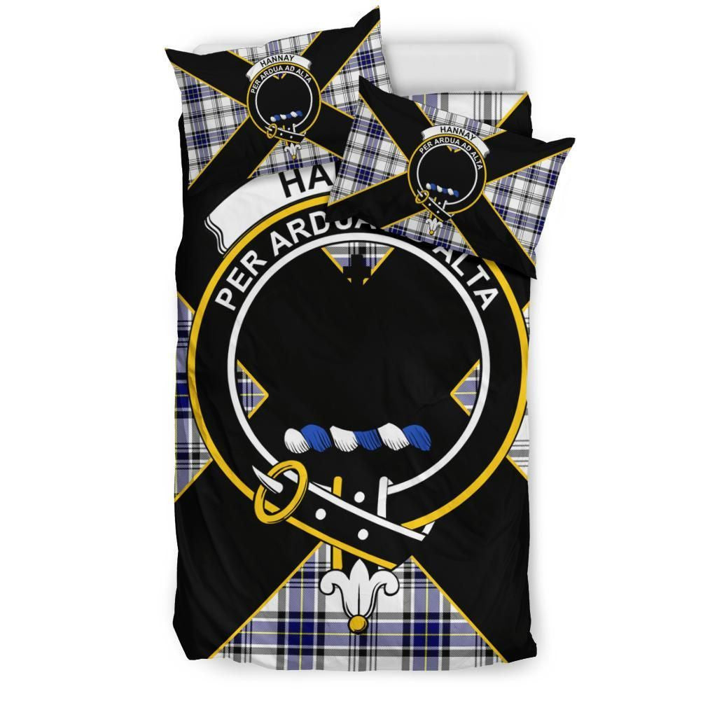 Hannay Clan Bedding Set, Scottish Tartan Hannay Clan Bedding Set Luxury Style