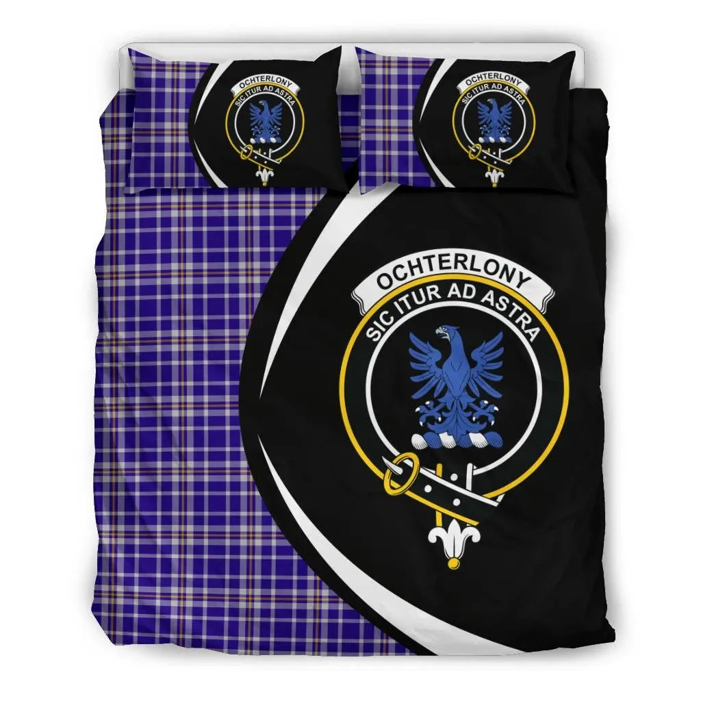 Ochterlony Clan Bedding Set, Scottish Tartan Ochterlony Clan Bedding Set Circle Style
