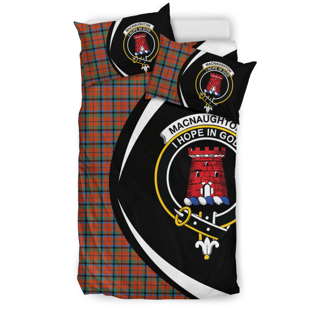 Macnaughton Ancient Clan Bedding Set, Scottish Tartan Macnaughton Ancient Clan Bedding Set Circle Style
