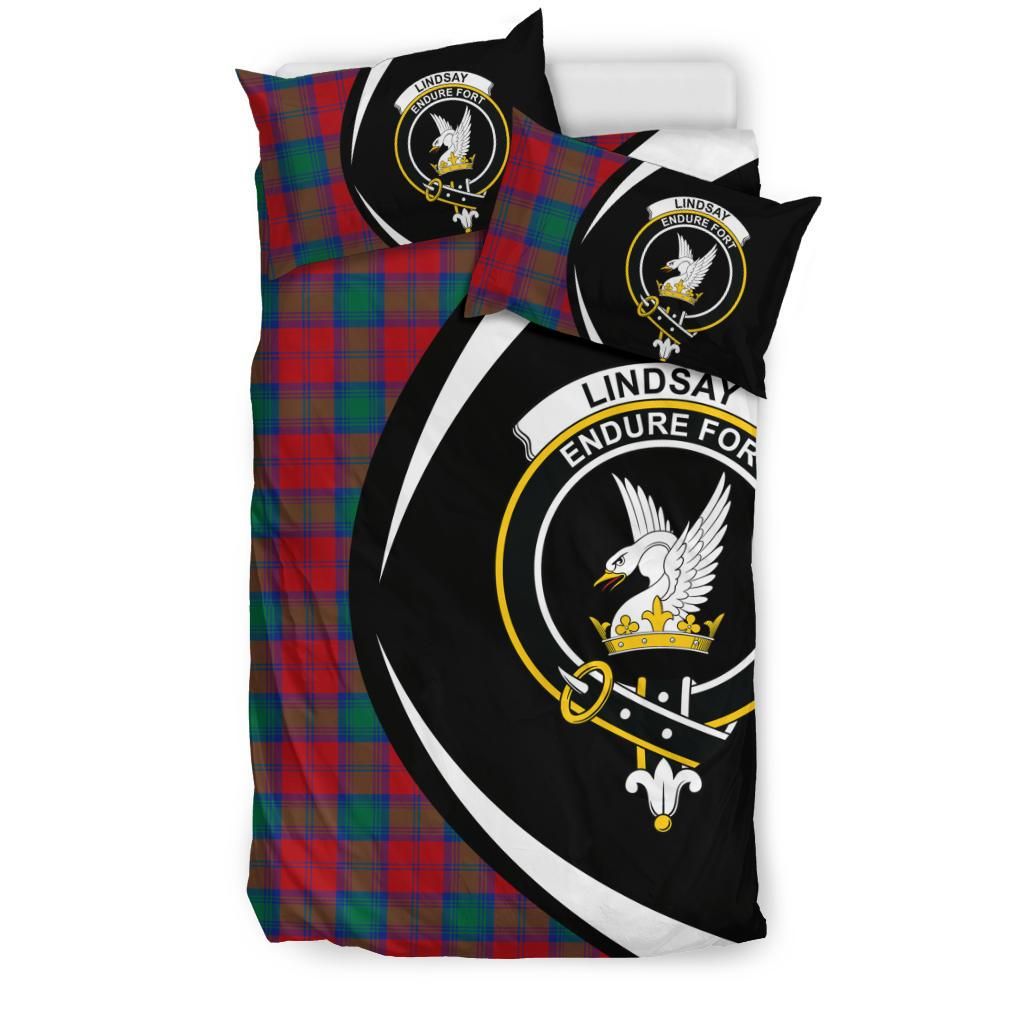 Lindsay Modern Clan Bedding Set, Scottish Tartan Lindsay Modern Clan Bedding Set Circle Style
