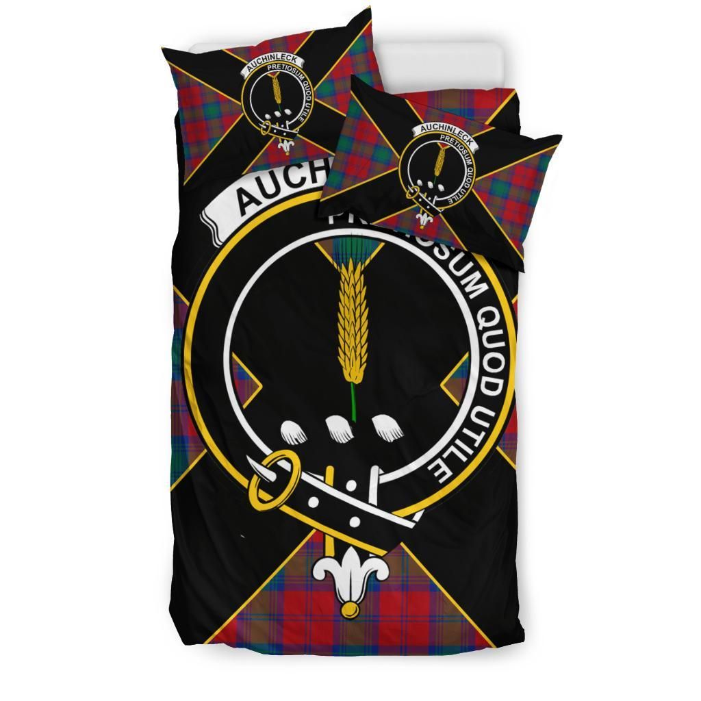 Auchinleck Clan Bedding Set, Scottish Tartan Auchinleck Clan Bedding Set Luxury Style
