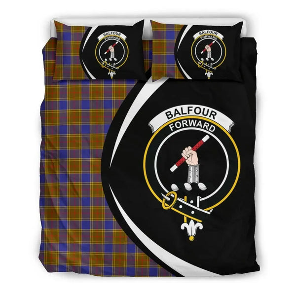 Balfour Modern Clan Bedding Set, Scottish Tartan Balfour Modern Clan Bedding Set Circle Style