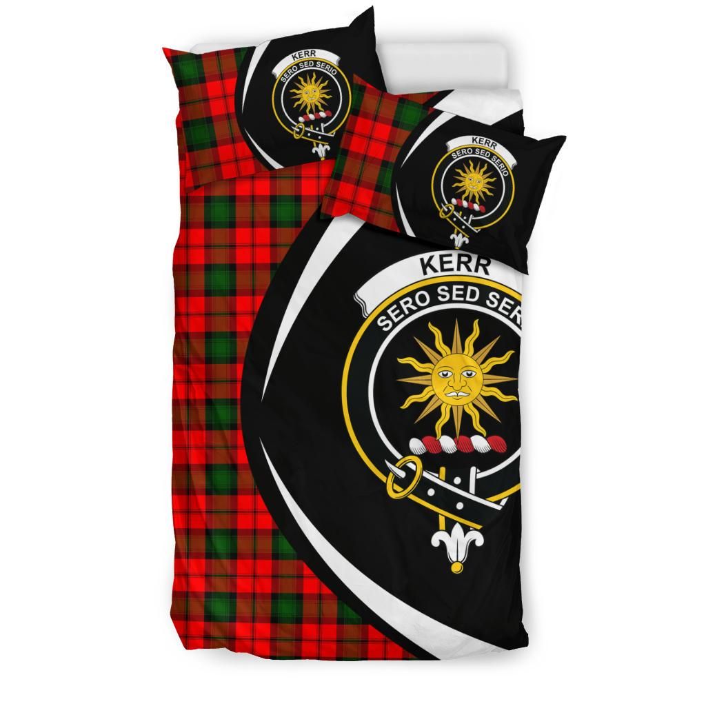 Kerr Modern Clan Bedding Set, Scottish Tartan Kerr Modern Clan Bedding Set Circle Style