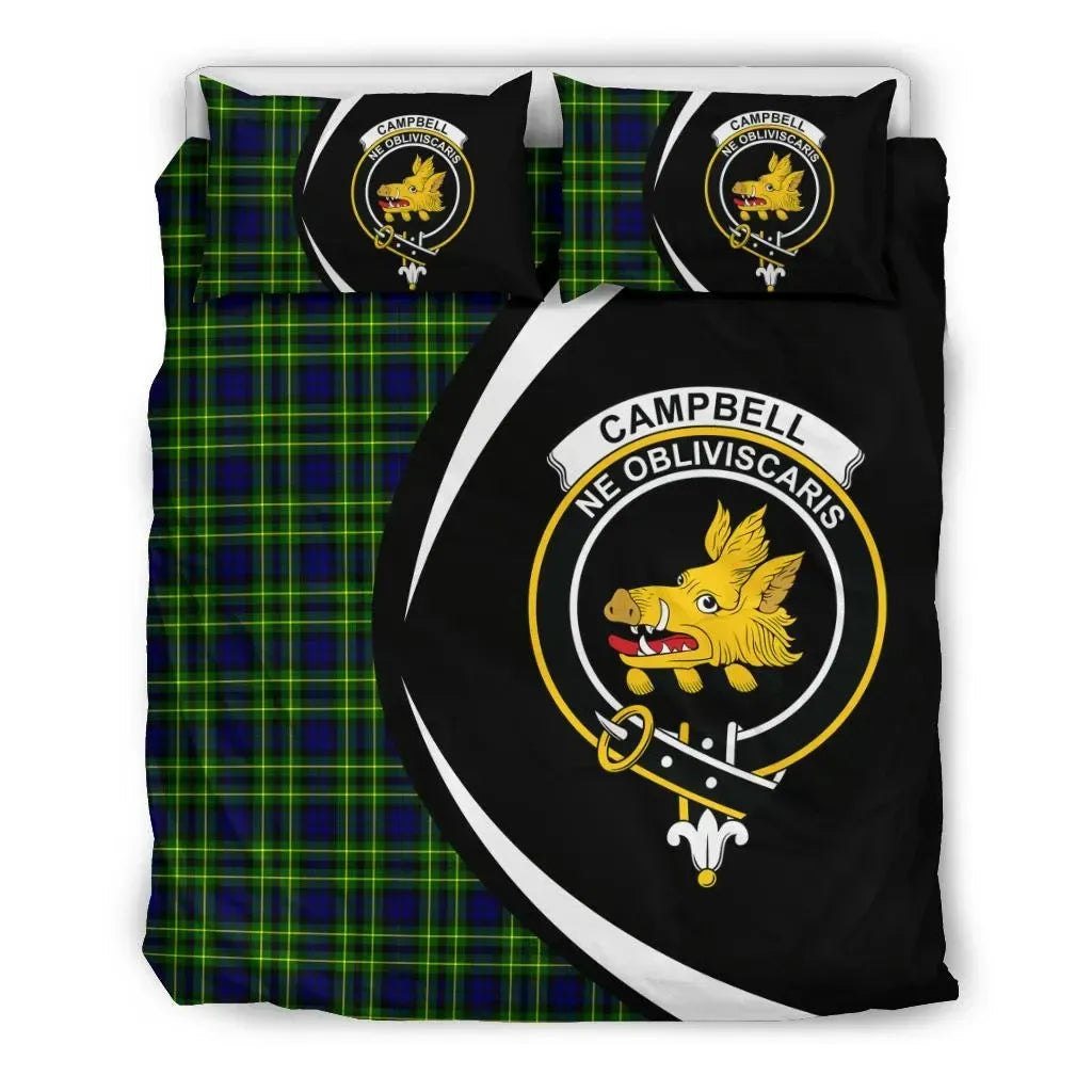 Campbell Of Breadalbane Modern Clan Bedding Set, Scottish Tartan Campbell Of Breadalbane Modern Clan Bedding Set Circle Style