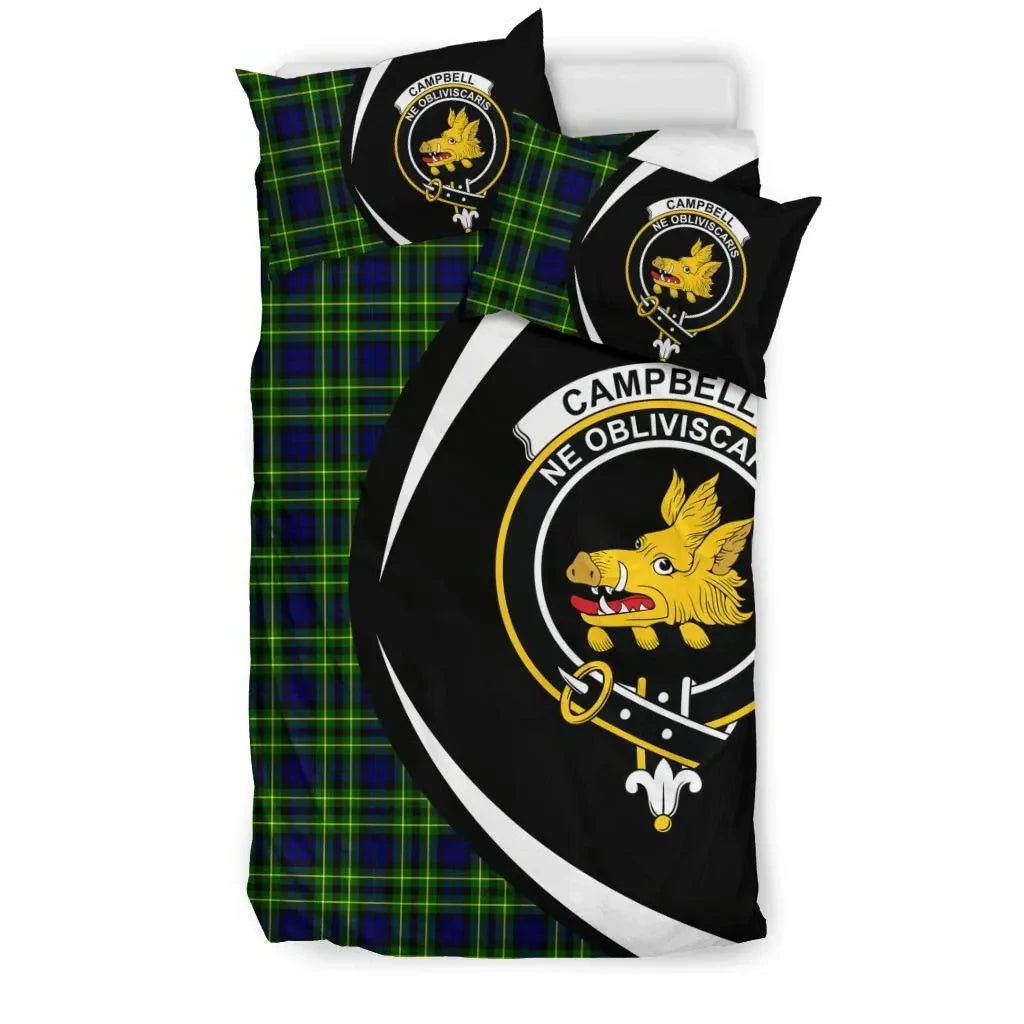 Campbell Of Breadalbane Modern Clan Bedding Set, Scottish Tartan Campbell Of Breadalbane Modern Clan Bedding Set Circle Style