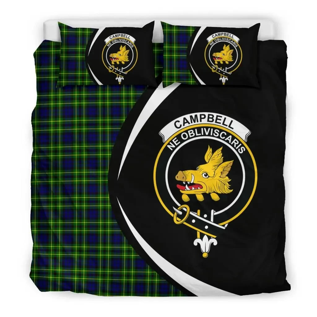 Campbell Of Breadalbane Modern Clan Bedding Set, Scottish Tartan Campbell Of Breadalbane Modern Clan Bedding Set Circle Style